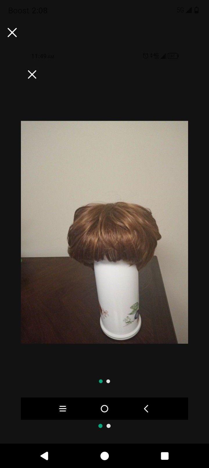 Short Reddish brown Wig