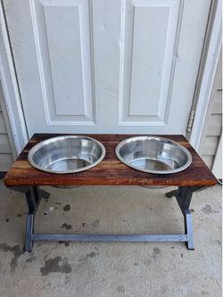 Premium Industrial-Style Dog Feeder
