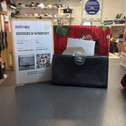 Channel Wallet Diamond Stitch 