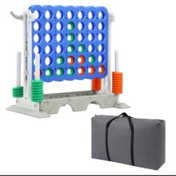 SDADI 3-in-1 Giant 4-in-a-Row Connect Game with Golf & Ring Toss – Indoor/Outdoor Family Fun