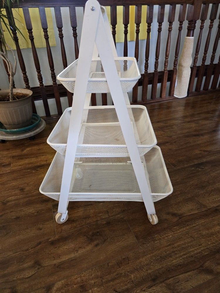 White Risatorp IKEA Utility Cart