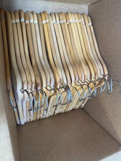 24 wood hangers