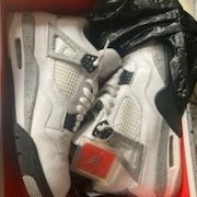 Jordan 4 Cement And Navy 