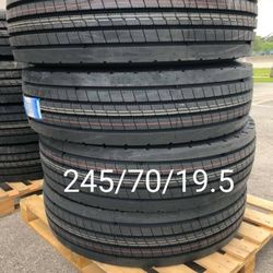 4 New Tires For Sale 245/70/19.5 LT 16ply We Service Motorcycle Tires