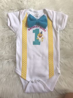 Birthday shark onesie