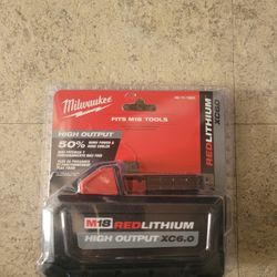 Milwaukee M18 High Output  6.0 Battery  New $80 Firm 