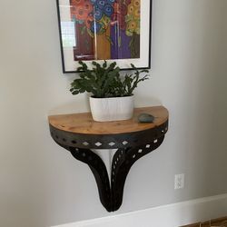 Unique Handmade Wall Table.