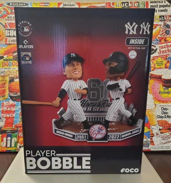 Aaron Judge and Roger Maris 61 Home runs Bobblehead.