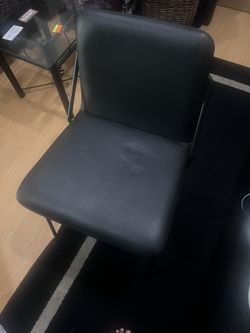 Black Leather Chairs 