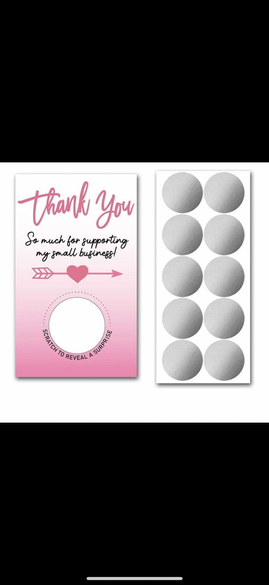 28 Pack Gift Blank Certificate Scratch Off Cards