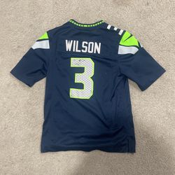 Authentic Russell Wilson signed NFL jersey.