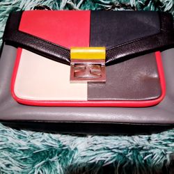 Fendi Multicolor Leather Be Baguette Shoulder Bag