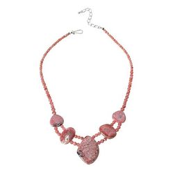 $175 JAY King Rhodochrosite Necklace STERLING SILV New 861792 $175 JAY King Rhodochrosite Necklace STERLING SILVER