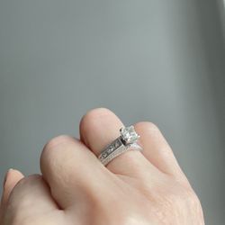 A ring with a diamond