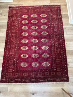 Red Persian Style Area Rug