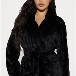 Plush Black Robe S/M