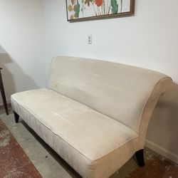 Armless Loveseat Couch 