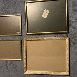 4 Brass Picture Frames