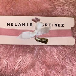 Melanie Martinez Merch Velvet Pink Bottle Charm Choker (New/Unused) (RARE)