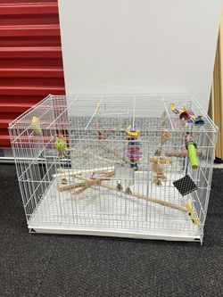 🦜✨ Bird Cages + Toys Included – Ready to Go! ✨🦜