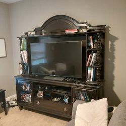 Entertainment Center Dark Wood