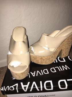 Beige heels