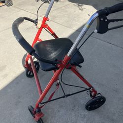 Walker With Seat And Breaks. 