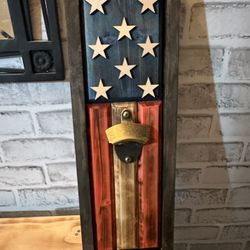 American Flag Bottle Opener 