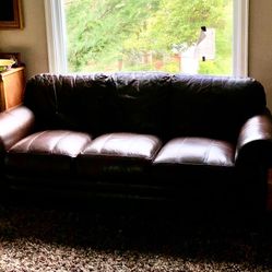 real leather sofa     make offer