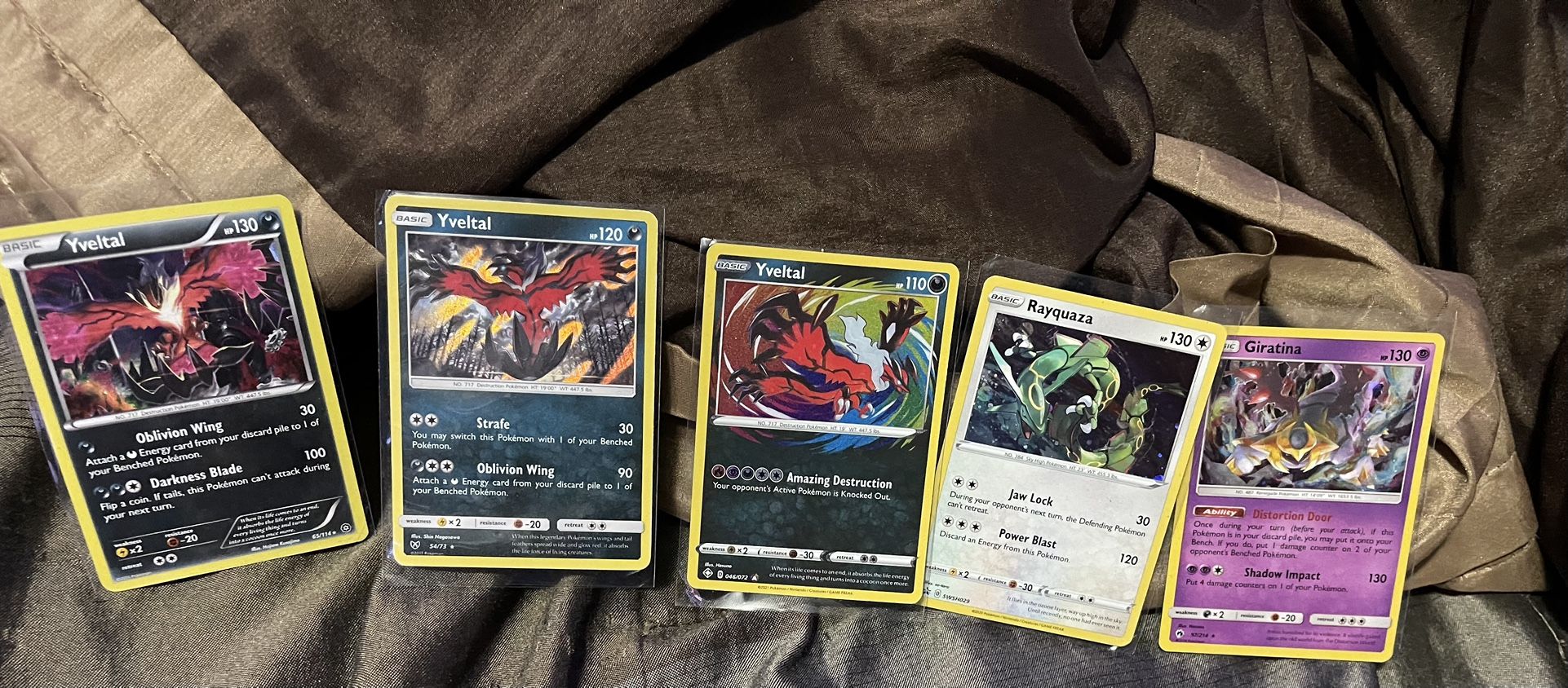 All 5 Yveltal And Rayquaza Cards