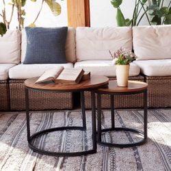 Brown Nesting Coffee Tables