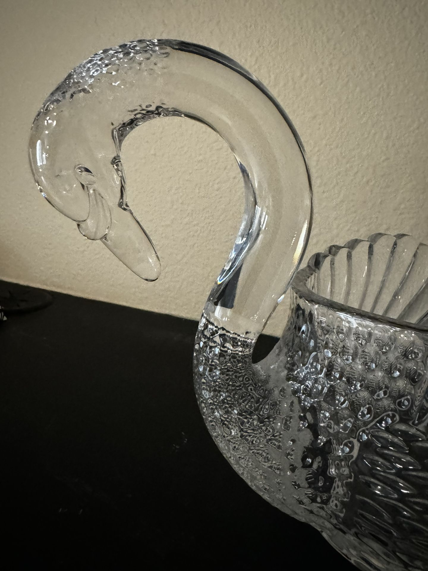 Crystal Swan Decorative Bowl