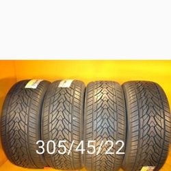 4 New Tires For Sale 305/45/22 We Service Motorcycle Tires