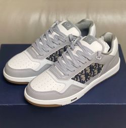 Cowhide fabric Logo print Low-top Sneakers Unisex Off-white