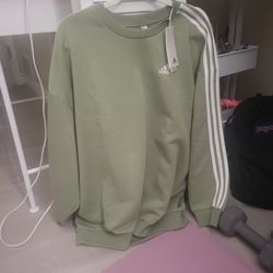 Green Adidas Sweatshirt - Size L/XL