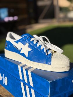 Adidas x BAPE Superstar Blue Sneakers