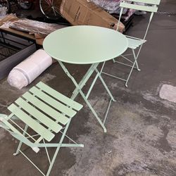 Brand new  Folding Patio Furniture Set, Outdoor Table and Chairs Set for Patio, Garden, Balcony and Poolside $60  Warehouse Clearance Sale   🔥First C