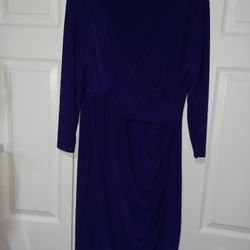 Lauren By Ralph Laren V-neck Minidress Size 18