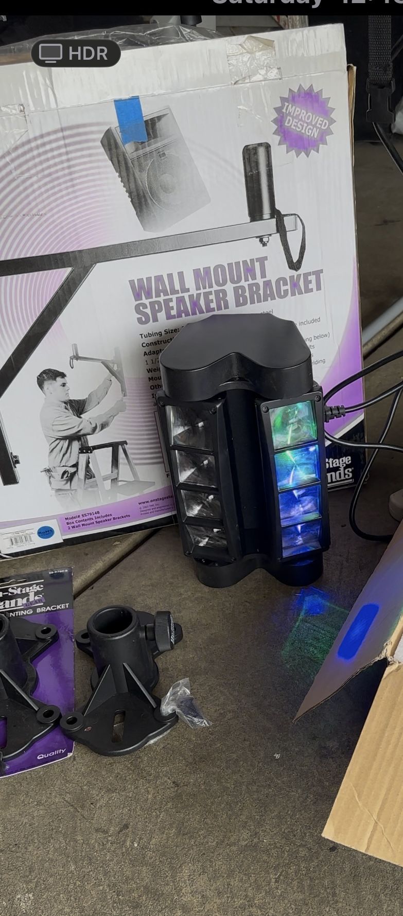 Light And Speaker Wall Holder