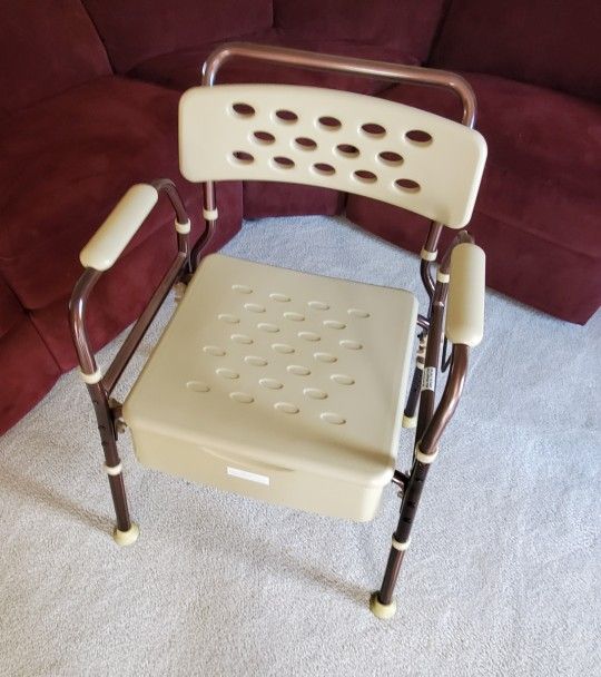 Bedside Commode Toilet, Chair, Shower Chair.  Microban 