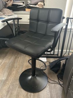 Barstool w/ armrests & padded seat (2 available)