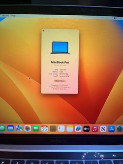 MacBook Pro M2 2022 8gb ram 250gb HD