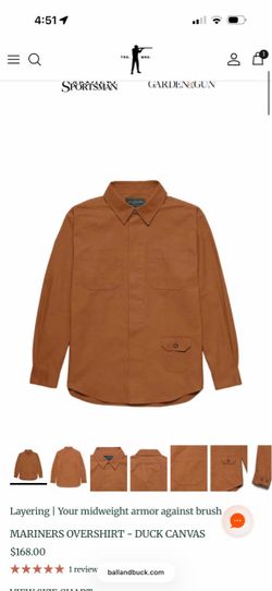 Ball and Buck Mariners Overshirt Duck Canvas