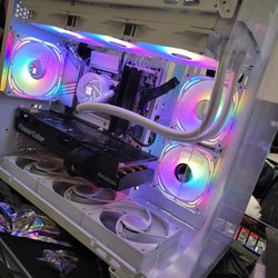 Sleek white 4k 1440p/ productivity PC