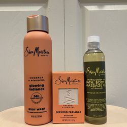 Shea Moisture Body Wash, Oil, Bar Soap Bundle (3 For $20)