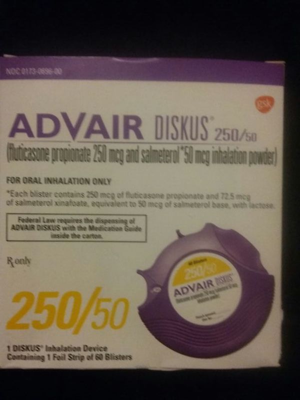 Advair Diskus to 50/50 Advair Diskus 250 / 50 Advair Diskus 250 slash ...