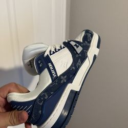 Blue LV Shoes 
