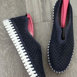 Isle Jacobsen Hornbak Tulip Slip-on Shoes Casual Sneakers Navy Blue EU 37 US 6.5