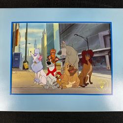 Walt Disney Store OLIVER AND COMPANY Commemorative Exclusive Lithograph 1996