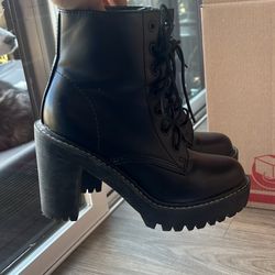 Madden Girl Women’s Combat Boots Heeled 